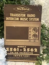 Nutone N2561 N2562 Transistor Radio Intercom System Manual W/ Warranty Insert. Fixed Price $11.99.