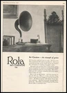 1925 Rola Oakland Photo Re-creator Radio Horn Speaker Triumph Of Genius Print. Fixed Price $24.11.