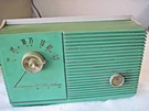 Vtg Sears Silvertone Tube Am Radio Model 7023 Green Decorative Only Needs Repair. Fixed Price $19.99.