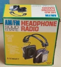 Vintage Headphones Stewart Model RH-41 Am/fm Radio Stereo New Box Nos!. Fixed Price $99.95.