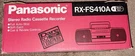Vintage Panasonic RX-FS410A Stereo Radio Cassette Player Recorder Serviced. Fixed Price $259.99.