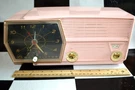 1960 Melrose Pink Rca Tube Am Only Model 8-C-5-F Clock ,radio Hums,. Fixed Price $89.99.
