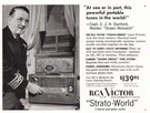 1954 Rca Strato-world 7 Band Portable Radio: Sea Vintage Print. Fixed Price $7.50.