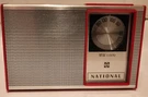 Vintage Red National Panasonic Transistor Radio R-1034 -working :). Fixed Price $200.20.