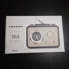 Crosley Solo Am/fm Bluetooth Radio With Stereo Spreaker CR3003B-BK. Fixed Price $65.00.