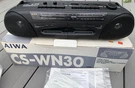 New Aiwa CS-WN30 Boombox Stereo Radio Cassette Tape Am/fm Headphone Jack Black. Fixed Price $120.00.