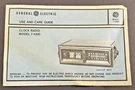 Vtg General Electric 7-4300 Flip Clock Use & Care Guide Manual Instructions. Fixed Price $9.60.