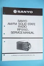 Service Manual For Sanyo Rp 5150, Original. Fixed Price $9.86.