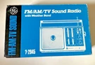 General Electric 7-2945 Portable Am/fm/tv Sound Radio W/ Weather Band +box. Fixed Price $19.99.