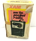 Solid State Pocket Radio Xam Korvettes Movie Prop 1960S Rare New Dead Stock Vtg. Fixed Price $54.99.
