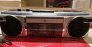 General Electric 3-5253A Am/fm Cassette Boombox Recharge Capable Silver Black. Fixed Price $52.00.