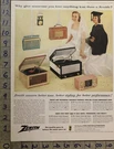 1956 Zenith Radio Phonograph Record Bridge Graduate Clock Transitor 29035. Fixed Price $21.95.