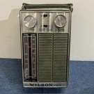 Vintage Wilson Model 1809 Transistor Portable Radio Green Leather Case Working. Fixed Price $49.95.
