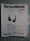 Panasonic RF-H2 Service Manual Original Repair Book Stereo Headphones Radio. Fixed Price $20.00.