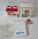 Nos Vintage Napa Plastic Car Battery Transistor Radio Box. Fixed Price $40.00.