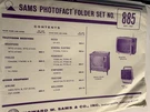 Sams Photofact Set 885 May 1967 Tv Radio Service Manuals Folders Complete. Fixed Price $17.00.