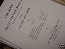 Factory Crosley Radio Service Manual 1943 & Before Cd. Fixed Price $15.00.