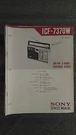 Sony ICF-7370W Service Manual Original Repair Book Multi Band Reciever Radio. Fixed Price $30.00.