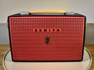 Rare 1955 Zenith T404 Santa Monica Red Vintage Portable Tube Radio - No Power!. Fixed Price $199.00.