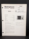 Westinghouse Clock Radio Service Manual Model H-820L5 Chassis V-2395-8 4 Pg. Fixed Price $9.99.