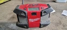 Milwaukee 2590-20 Portable Am/fm Radio Red Black Clock Preset Headphone Jack. Fixed Price $65.00.