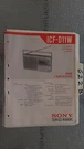 Sony ICF-D11W Service Manual Original Repair Book 2 Band Receiver Radio. Fixed Price $19.98.