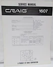 Craig 1607 Service Manual Am Digital Clock Radio Specifications. Fixed Price $14.95.