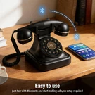 Bluetooth Vintage Rotary Dial Telephone Retro Desk Landline Home Decor. Fixed Price $64.99.