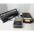 Vintage Cassette Recorder Lot 3-5282B Panasonic Slimline Channel Master 6304. Fixed Price $40.00.