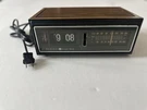 Vtg General Electric 7-4303G Flip Clock Radio Works Except Button Jammed. Fixed Price $59.99.