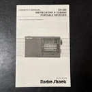 Radio Shack DX-350 AM/FM/LW/SW1-9 12 Band Portable Receiver Instructions M1. Fixed Price $11.99.