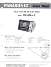 Panasonic Service Manual For RC-6121 Am-fm Clock Radio. Fixed Price $7.95.