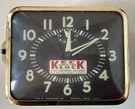 Vintage Mid-century Keck Automatic Timer Clock Ingraham Co Bristol, Orange. Fixed Price $39.00.