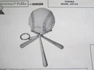 Toshiba 6TP-515 Baseball Transistor Radio Photofact. Fixed Price $7.50.