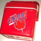 Vtg. 1980S Molson Canadian Red Beer Solid Beverage Cooler/radio Great Condition. Fixed Price $47.31.