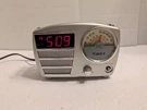 Timex Retro Alarm Clock Radio T247S Silver Tested Working - Missing 1 Knob. Fixed Price $12.95.
