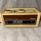Vtg Precor 945 Telechron Flip Numbers Am/fm Alarm Clock/radio Works 9X4.5X4. Fixed Price $39.00.