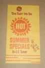 Vintage General Electric Radio Tv Tubes Indianapolis Distributor Sales Flyer. Fixed Price $12.99.