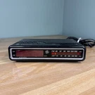 Vtg General Electric Digital Alarm Clock Am/fm Radio 7-4612BKB Black Works. Fixed Price $29.74.