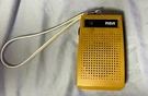 Rca VS323 Am Radio Transistor Pocket Gold Vintage Vtg Tested Working. Fixed Price $25.00.