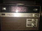 Vintage Transistor Radio Broadmoor Portable Leather Casing Am-fm Ac-dc. Fixed Price $159.88.