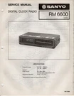Sanyo Rm 6600 Service Manual. Fixed Price $13.00.