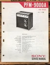 Sony PFM-9000A Radio Service Manual *original*. Fixed Price $19.97.