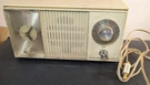 General Electric Vintage Clock Radio With Alarm : Model C-1476B Bell White. Fixed Price $24.95.