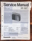 Panasonic RF-597 Radio Service Manual *original*. Fixed Price $24.97.