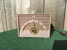 Vintage Emerson Pink Bakelite Tube Radio 560373-R Mcm 811-B. Fixed Price $200.00.