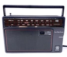 Vintage General Electric Black Portable Am/fm Radio Model 7-2660D Tested. Fixed Price $32.00.