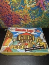 Lincoln Logs Vintage Wooden Play Set With Figures And Original Box 3-L. Fixed Price $250.00.