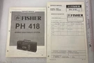 Vintage Original Fisher PH-418 Stereo Hi System Service Manual Repair. Fixed Price $14.99.