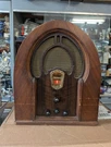 Vintage Philco Model 19 Cathedral Wood Tube Radio. Fixed Price $199.00.
